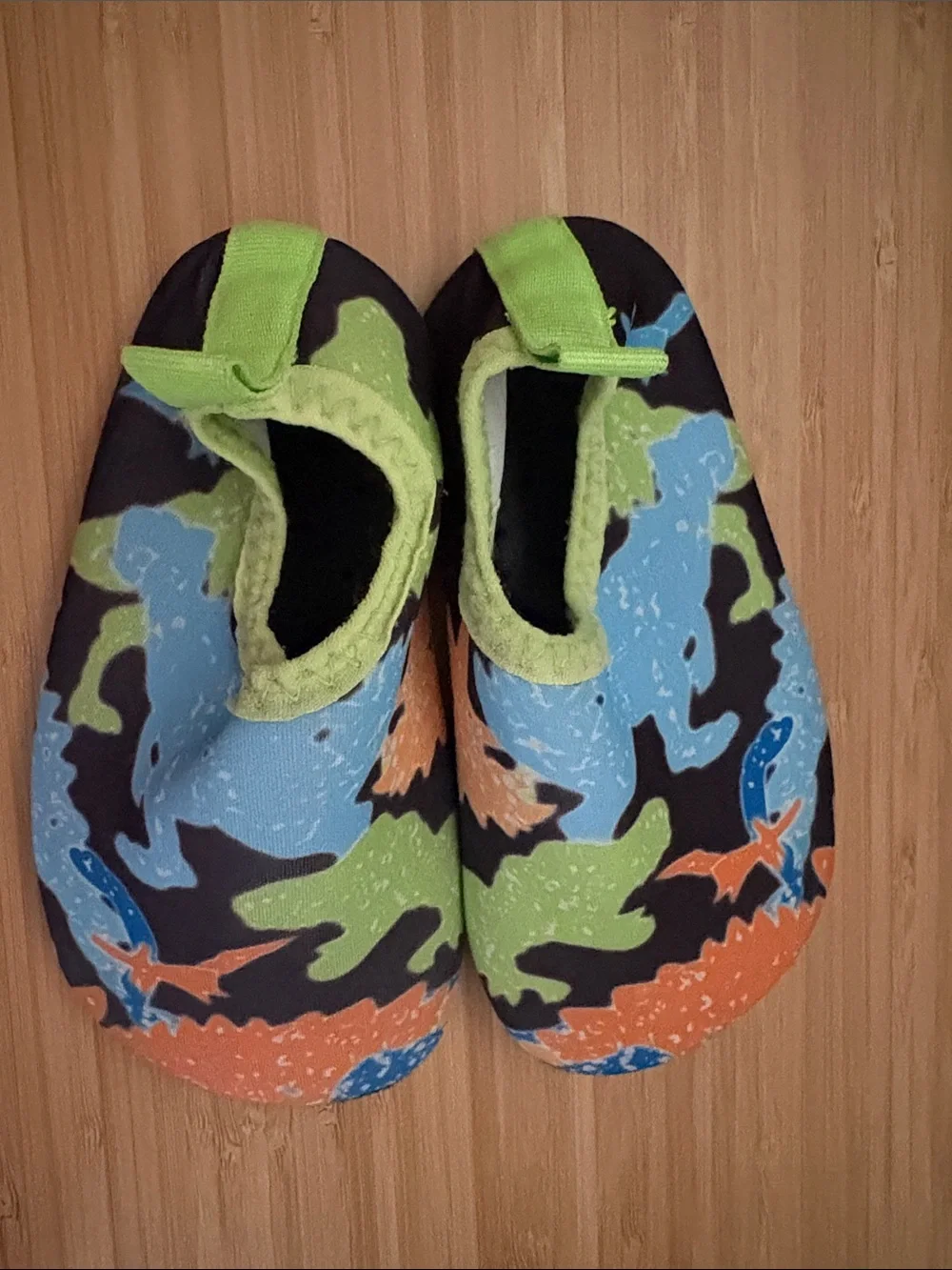 Kids' Multi-Color Dino Water Shoes